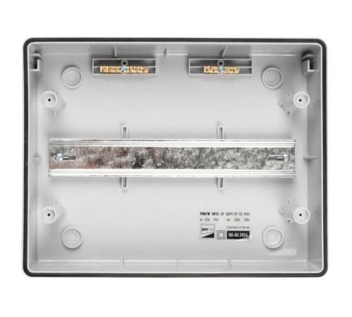 Бокс модульный накладной PDB/W 3012 GR (ЩРН-ПГ-12) IP65 пластик. Pro JazzWay 5072008