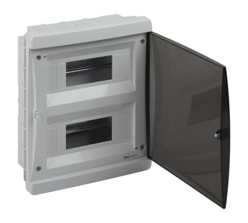 Корпус встраиваемый COMFORT ЩРВ-П-24 IP40 пластик. прозр. крышка бел. Эра Б0067230