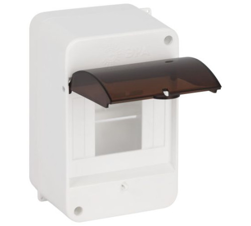 Корпус навесной SIMPLE КМПн 1/4 IP30 пластик.; прозр. крышка; бел. Эра Б0069239