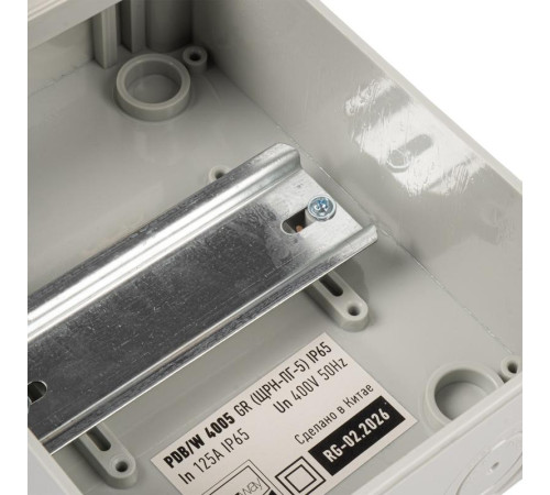 Бокс модульный накладной PDB/W 4005 GR (ЩРН-ПГ- 5) IP65 пластик. Pro JazzWay 5072053