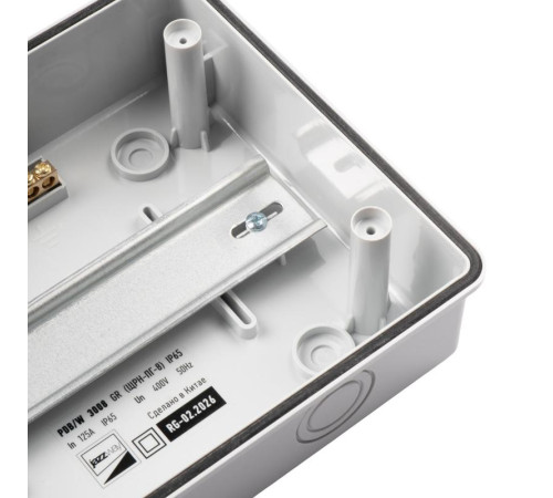 Бокс модульный накладной PDB/W 3008 GR (ЩРН-ПГ- 8) IP65 пластик. Pro JazzWay 5071988