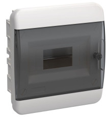 Корпус пластиковый ЩРВ-П-8 IP41 черн. прозр. дверь TEKFOR IEK TF5-KP12-V-08-41-K01-K03