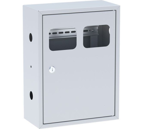 Щит ЯУР на 2 счетчика с двумя DIN-рейками (400х300х150) Basic EKF uerm-din-400-2