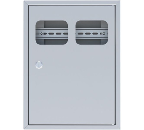 Щит ЯУР на 2 счетчика с двумя DIN-рейками (400х300х150) Basic EKF uerm-din-400-2