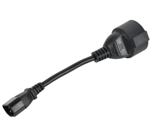 Адаптер PDU 3х1.5 10см с разъемами C14-Schuko ITK PC-C14D-10CM