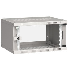 Шкаф LINEA WE 6U 600х450мм стекл. дверь сер. ITK LWE3-06U64-GF