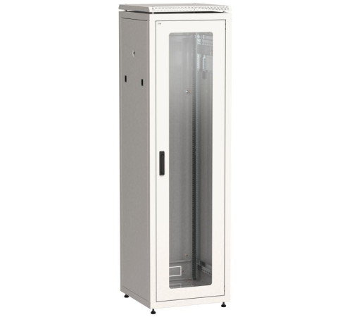 Шкаф сетевой 19дюйм LINEA N 42U 600х600мм стекл. передн. дверь (3 коробки) сер. ITK LN35-42U66-G Шкаф сетевой 19дюйм LINEA N 42U 600х600мм стекл. передн. дверь (3 коробки) сер. ITK LN35-42U66-G
