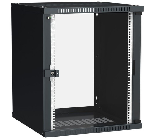 Шкаф LINEA WE 15U 600x650мм дверь стекло черн. ITK LWE5-15U67-GF
