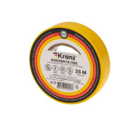 Изолента ПВХ 0.13х19мм 25м желт. Kranz KR-09-2202