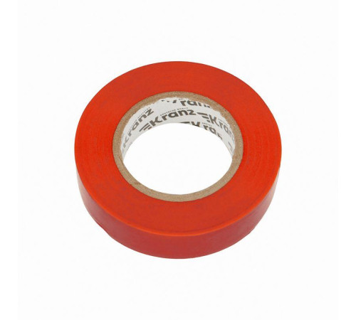 Изолента ПВХ 0.13х19мм 25м красная (уп.5шт) Kranz KR-09-2204