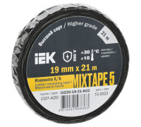 Изолента Х/Б 19мм 21м MIXTAPE 5 IEK UIZ20-19-21-K02