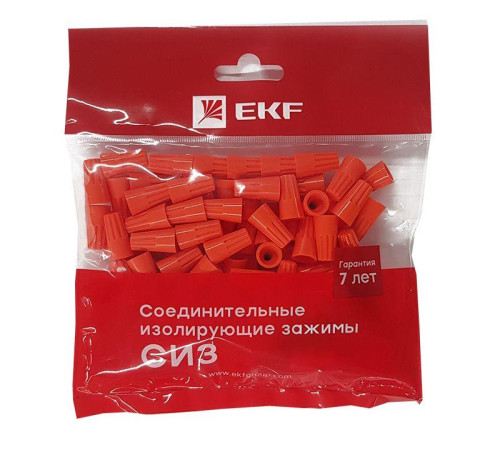 Соединитель проводов СИЗ-3 1.5-5.75кв.мм (уп.100шт) EKF plc-cc-5 Соединитель проводов СИЗ-3 1.5-5.75кв.мм (уп.100шт) EKF plc-cc-5