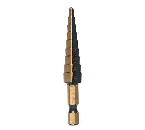 Сверло ступенчатое ST-4-12/1 HSS 9 ступ. EKF ST-4-12/1