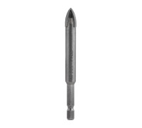 Сверло по стеклу и керамике 12мм 4 грани шестигранный хвостовик Kranz KR-91-0652