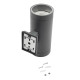 Светильник PWL 20590 GX53-2 GR 230В IP65 под лампу GX53 архитектурный JazzWay 5065130