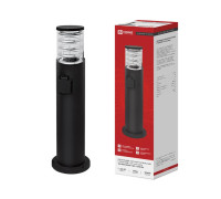 Светильник ТБУ ART-RP600-1WO-1хA60-BL IP54 600мм уличный напольн. розетка с заземл. контактом черн. IN HOME 4690612061818