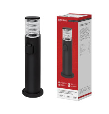 Светильник ТБУ ART-RP600-1WO-1хA60-BL IP54 600мм уличный напольн. розетка с заземл. контактом черн. IN HOME 4690612061818