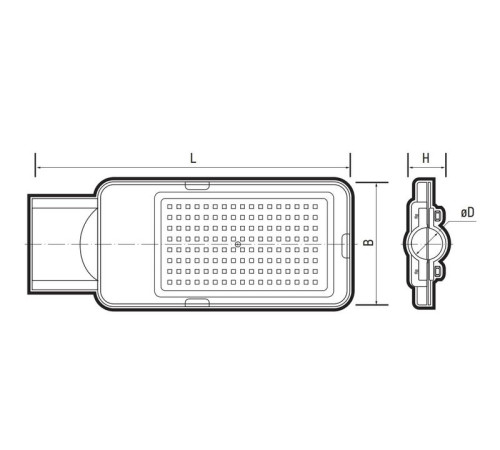 Светильник светодиодный PSL 08 GR 200Вт 5000К IP65 140/70град. ДКУ уличный консольный с линзовым модулем Pro JazzWay 5045866
