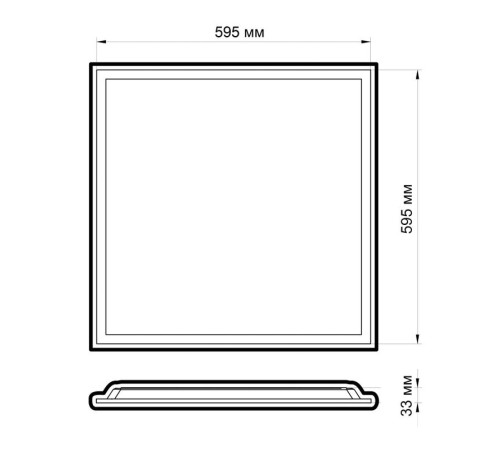 Светильник светодиодный PPL PRO-5 595/R OPAL 30Вт 6500К IP40 4200лм ДВО встраив. Pro+ JazzWay 5070615
