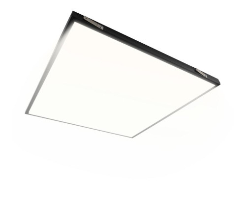 Светильник светодиодный ДВО PPL 588/G OPAL 40Вт 4000К IP40 588х588х25мм BLACK Грильято Pro JazzWay 5062023