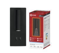 Светильник светодиодный NOTA P1565-30BL 15Вт 6500К с подсветкой 3000К черн. IN HOME 4690612060200