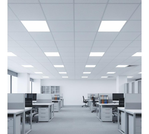 Светильник светодиодный PPL SPEC 02 Opal 40Вт 6500К IP40 3620лм 165-265В 595х595х25 Ra>90 ДВО/ДПО равномерная засветка рассеив. V2 негорюч. панель бел. Pro+ JazzWay 5068933