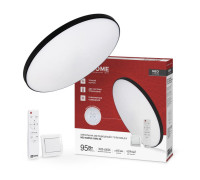 Светильник светодиодный NEO SIMPLE-95RC-BL 95Вт 3000-6500К 7600лм 230В 460х67мм с пультом ДУ черн. IN HOME 4690612060903