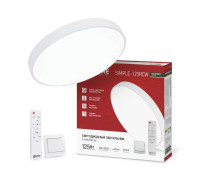 Светильник светодиодный SCANDY SIMPLE-125RCW 125Вт 3000-6500К 10000лм 230В 400х50мм с пультом ДУ бел. IN HOME 4690612062129