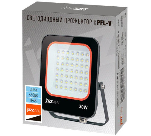 Прожектор светодиодный PFL-V 30Вт 6500К IP65 JazzWay 5039711