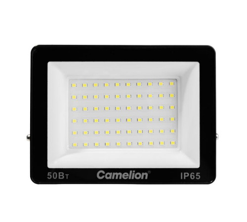 Прожектор LFL-5004 C02 (LED SMD 50Вт 5000лм 230В 6500К 153х136х30) черн. Camelion 16332