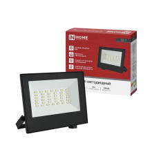 Прожектор светодиодный СДО-7 50Вт 4000К IP65 230В черн. IN HOME 4690612055145