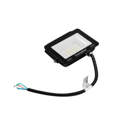 Прожектор светодиодный LFL-2004 C02 LED SMD 20Вт IP65 6500К 2000лм 230В 113х102х24 черн. Camelion 16330
