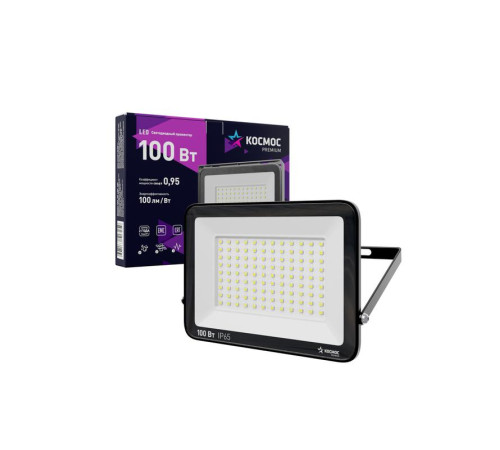 Прожектор светодиодный PREMIUM 100Вт 6500К 10000лм IP65 КОСМОС KOS_PR_LED_100