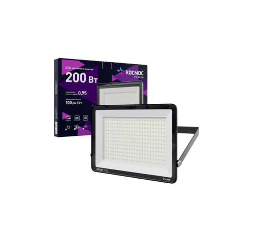 Прожектор светодиодный PREMIUM 200Вт 6500К 20000лм IP65 КОСМОС KOS_PR_LED_200