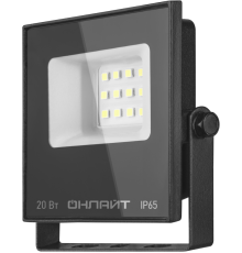 Прожектор светодиодный 90 844 OFL-03-20-6.5K-BL-IP65-LED 20Вт 6500К IP65 1600лм черн. ОНЛАЙТ 90844