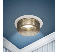 Светильник декоративный DK109 WH/GR MR16 GU5.3 встраив. бел. сер. ЭРА Б0058414