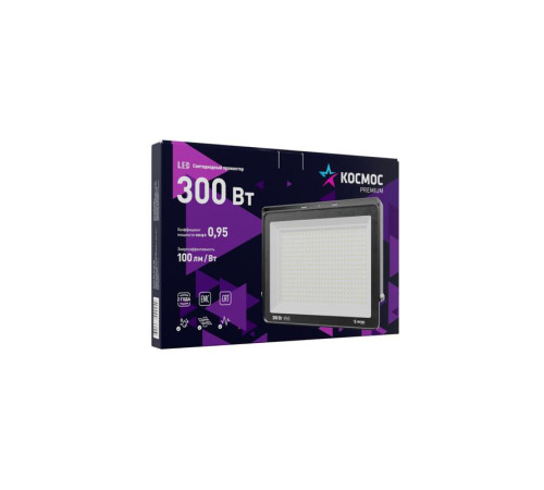 Прожектор светодиодный PREMIUM 300Вт 6500К 30000лм IP65 КОСМОС KOS_PR_LED_300