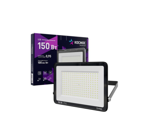 Прожектор светодиодный PREMIUM 150Вт 6500К 15000лм IP65 КОСМОС KOS_PR_LED_150