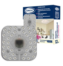 Модуль светодиодный ILED-SMD2835-12-960-230-4000- 98-IP20 для декоративных светильников 12Вт 960лм 230В 4000К 98х98мм IP20 IONICH 2076