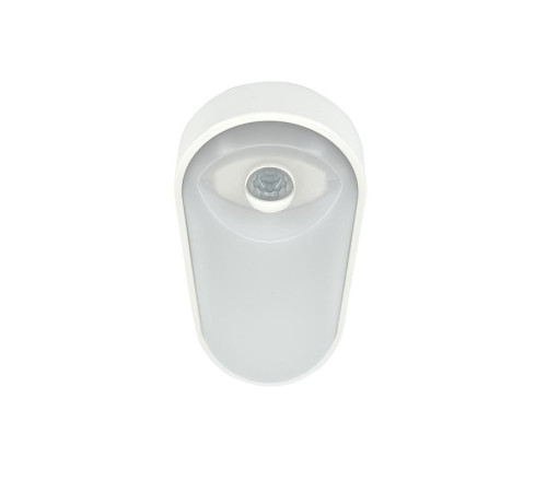 Светильник светодиодный WP 15 C 12W OP 840 W10L22 WH MDM 220х106х60мм 12Вт 4000К IP65 ЖКХ овал. пылевлагозащ. с датчиком движения бел. Русский Свет 15071524500
