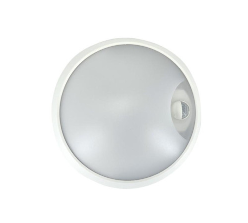 Светильник светодиодный WP 15 C 12W OP 840 D220 WH MDM 220х80мм 12Вт 4000К IP65 ЖКХ круглый пылевлагозащ. с датчиком движения бел. Русский Свет 15071523453