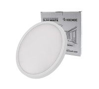 Светильник светодиодный SLIM WHITE 38Вт 6500К IP40 2700лм 230В 400х25мм КОСМОС KSlim38w_W6500K