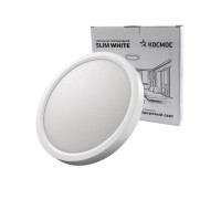 Светильник светодиодный SLIM WHITE 24Вт 4500К IP40 1620лм 230В 230х25мм КОСМОС KSlim24w_W4500K