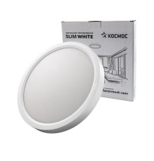 Светильник светодиодный SLIM WHITE 24Вт 4500К IP40 1620лм 230В 230х25мм КОСМОС KSlim24w_W4500K