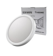 Светильник светодиодный SLIM WHITE 24Вт 6500К IP40 1660лм 230В 230х25мм КОСМОС KSlim24w_W6500K