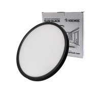 Светильник светодиодный SLIM BLACK 38Вт 4500К IP40 2650лм 230В 400х25мм КОСМОС KSlim38w_B4500K