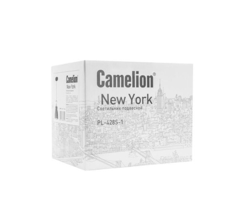 Светильник PL-428S-1 С62 подвес. New York 1х E27 40Вт 230В черн.+медь Camelion 13075