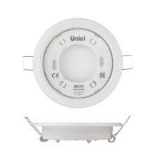 Светильник точечный GX53/H2 White 10 Prom ультратонкий встраив. бел. (уп.10шт) Uniel UL-00005051