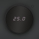 Терморегулятор электронный S70 с индикацией и датчиком для теплого пола механизм графит Voltum VLS070107