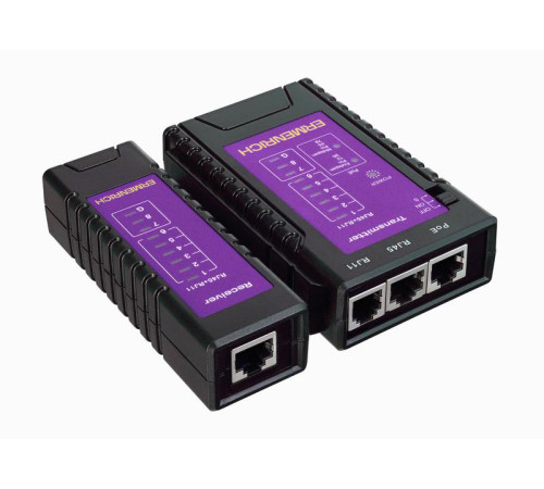 Тестер кабельный NetGeeks NP10 фиолет. Ermenrich 85300